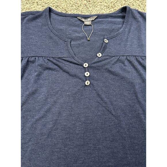 Eddie Bauer Cap Sleeve Light Weight Shirt Womens Size M - V-Neck - Picture 3 of 7